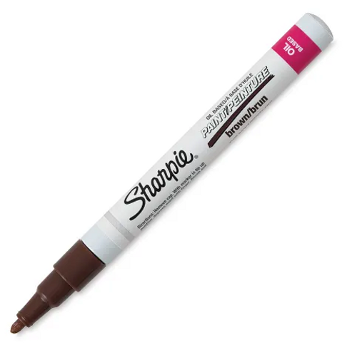 Oil Based Paint Marker, Fine, Brown