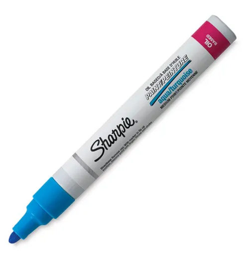 Oil Based Paint Marker, Medium, Aqua