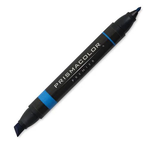 Premier Dual-Ended Marker, Chisel & Fine Tip, Periwinkle Blue