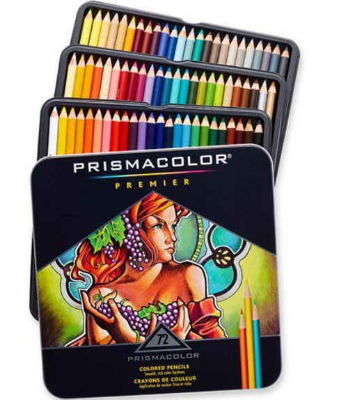 Premier Soft Core Colored Pencils, Assorted Colors, 72 Set