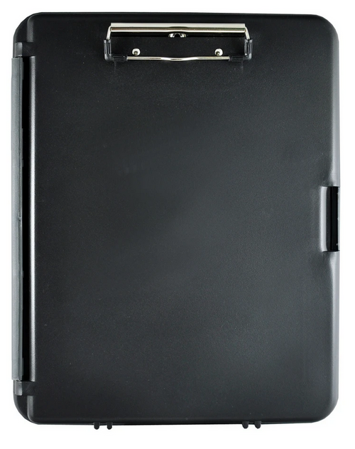 WorkMate II Plastic Storage Clipboard, Black