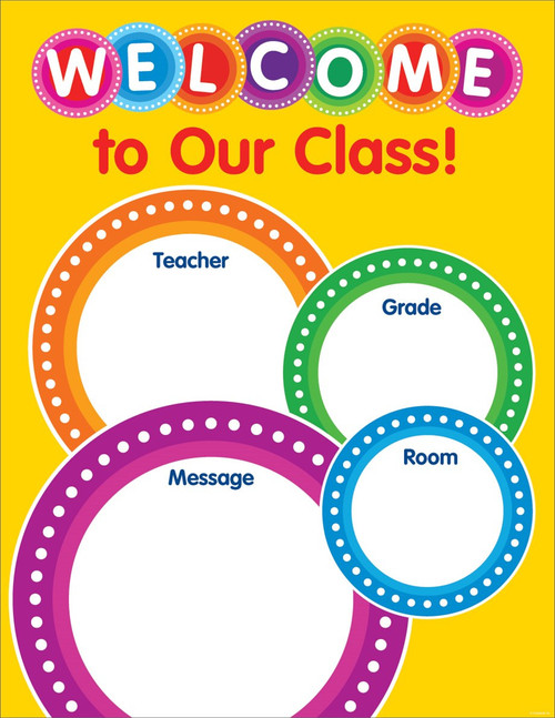 Color Your Classroom Welcome Chart