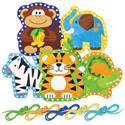 Lacing Cards, Assorted Zoo Animals