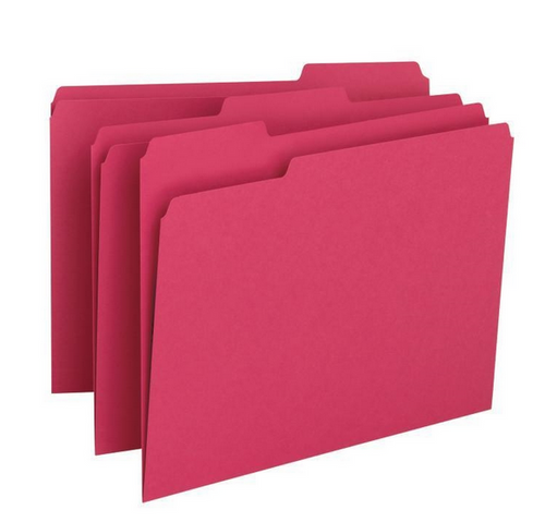 File Folder, Letter Size, Red