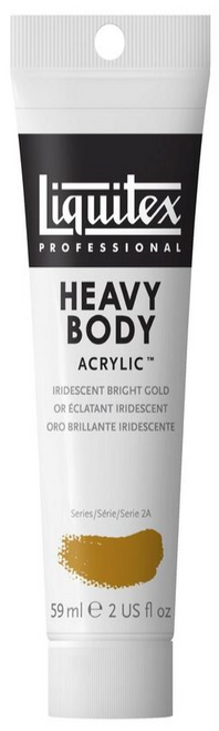 Heavy Body Acrylic Paint, 2 oz, Iridescent Bright Gold