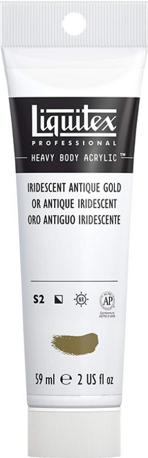 Heavy Body Acrylic Paint, 2 oz, Iridescent Antique Gold