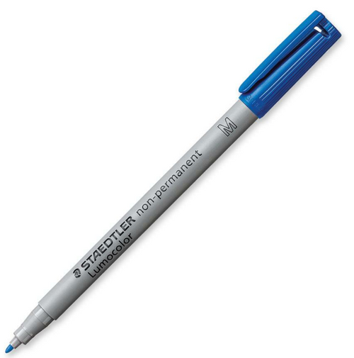 Lumocolor Non-Permanent Pen, Medium, Blue