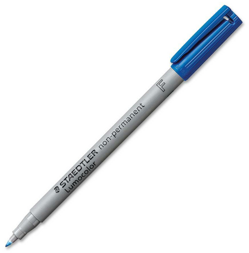 Lumocolor Non-Permanent Marker, Fine, Blue