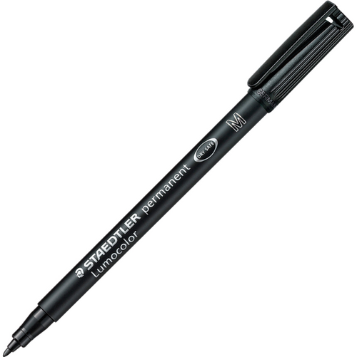 Lumocolor Permanent Marker, Medium, Black