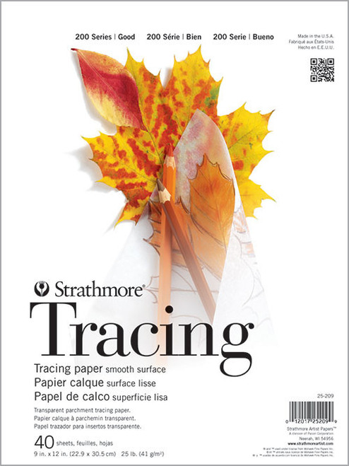 9"x12" 200 Series Tracing Paper, 25#, Smooth (40ct.)