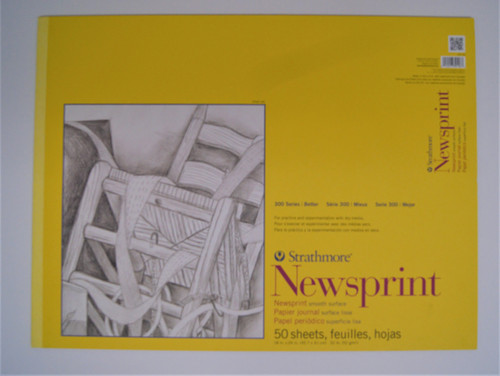 18"x24" 300 Series Newsprint Pad, 32#, Smooth (50ct.)