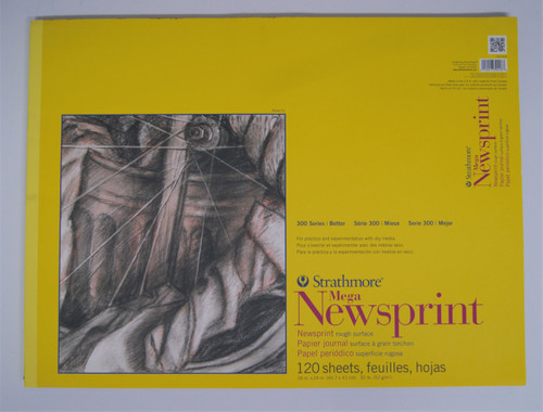 18"x24" 300 Series Mega Newsprint Pad, 32#, Rough (120ct.)