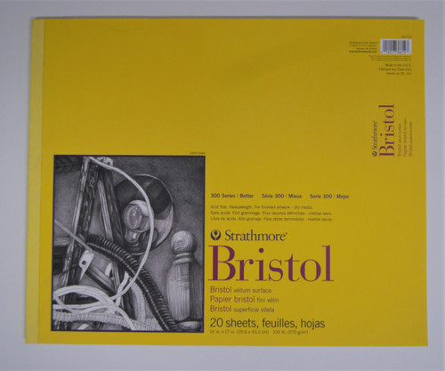 14"x17" 300 Series Bristol Paper, 100#, Vellum (20ct.)