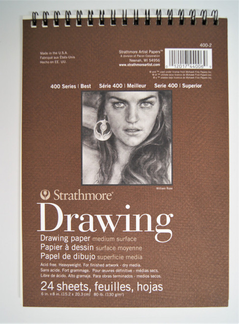 6"x8" 400 Series Drawing Paper, 80#, Medium, Wirebound (24ct.)