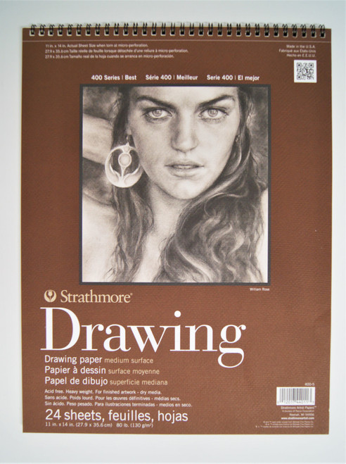 11"x14" 400 Series Drawing Paper, 80#, Medium, Wirebound (24ct.)