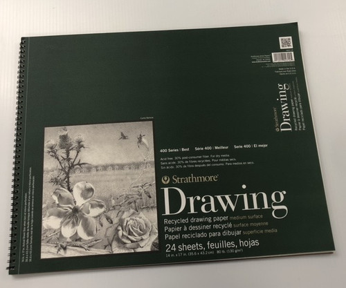 14"x17" 400 Series Recycled Drawing Paper, 80#, Medium (24ct.)