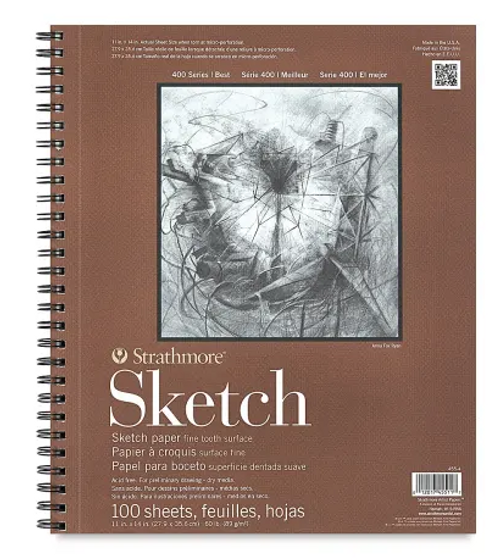 11"x14" 400 Series Sketch Paper, 60#, Fine Tooth (100ct.)