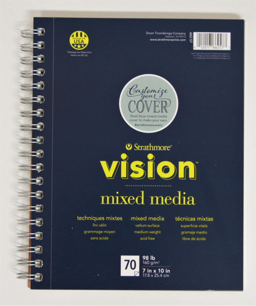 7"x10" Vision Mixed Media Pad, 98#, Medium Surface (70ct.)