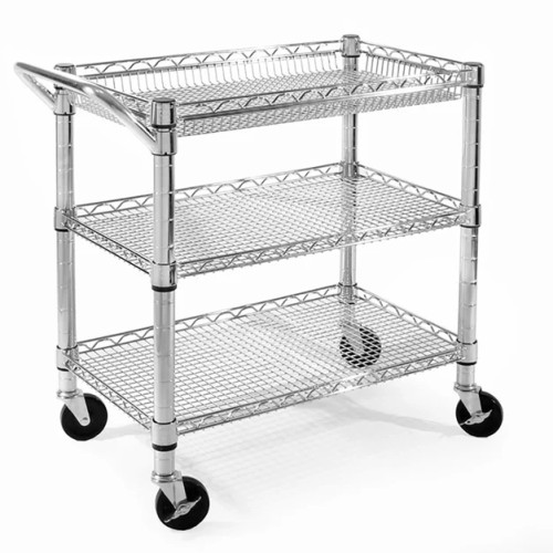 Seville Classics 3-Tier NSF Heavy-Duty Utility Cart