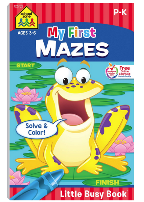 My First Mazes Workbook, Ages 3-6