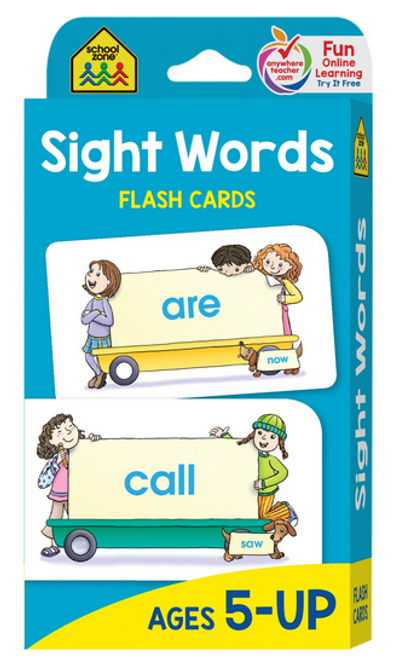 Sight Words Flash Cards, Age 5 & UP