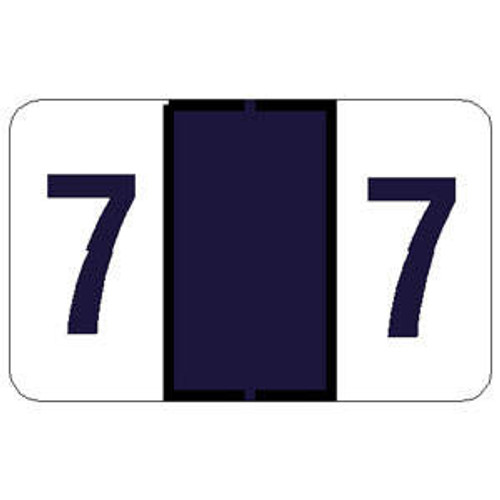 15/16"x1-1/2" Number Label, 7