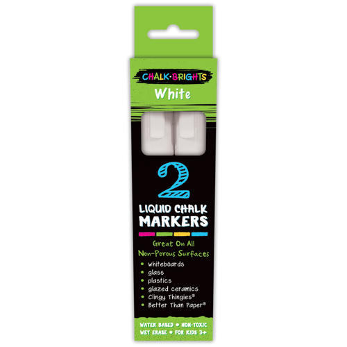 Chalk Brights Liquid Chalk Markers, White