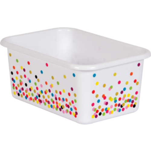 Confetti Plastic Storage Bin, Small