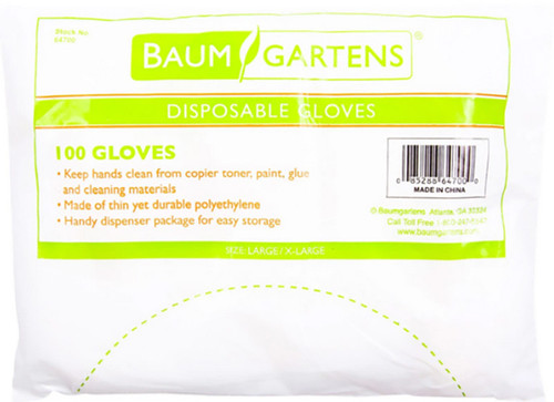 Multipurpose Disposable Gloves, Clear, XL (100ct.)