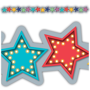 TCR3495 - Marquee Stars Die-Cut Border Trim