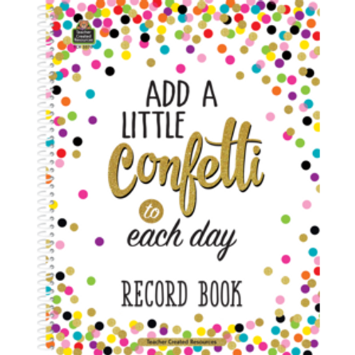 Confetti Teacher Record Book