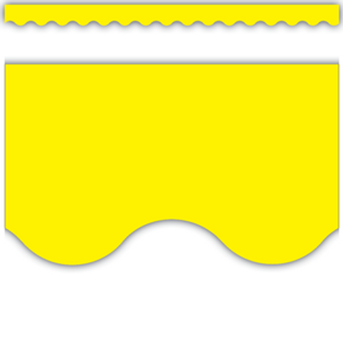 Yellow Scalloped Border Trim