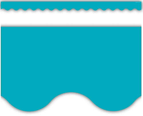 TCR5450 - Teal Scalloped Border Trim