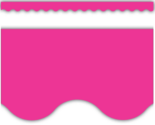 TCR5582 - Hot Pink Scalloped Border Trim