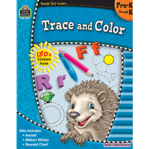 Ready-Set-Learn: Trace & Color, Grade Pre-K-K Workbook