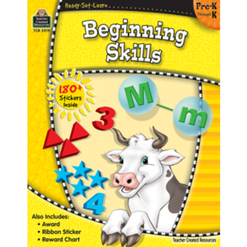 Ready-Set-Learn: Beginning Skills, Grade Pre-K-K Workbook