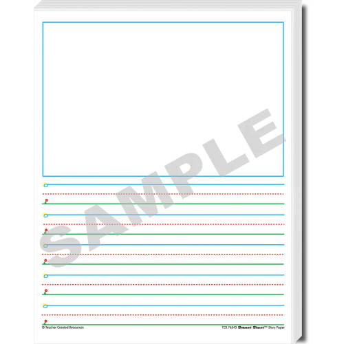 Teacher Created Resources Smart Start 1-2 Story Paper, 360 Sheets