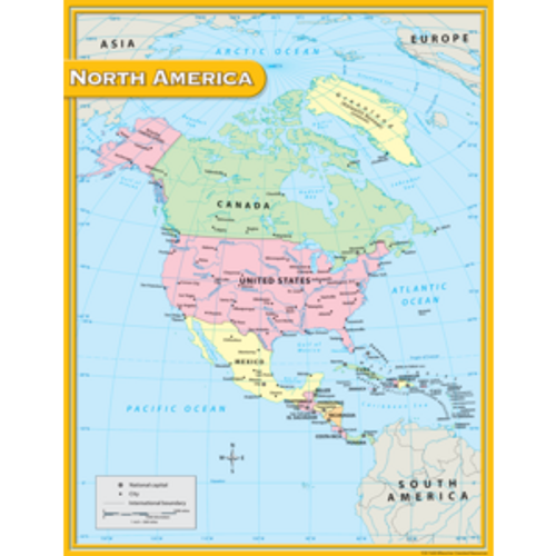 North America Map Chart