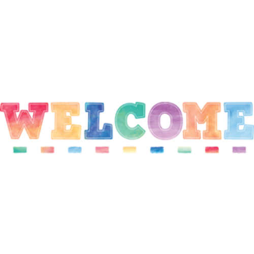 Watercolor Welcome Bulletin Board Display