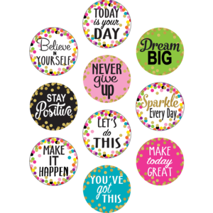 TCR8890 - Confetti Positive Sayings Accents