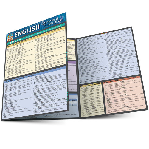 BarCharts QuickStudy Laminated Study Guide, English Grammar & Punctuations