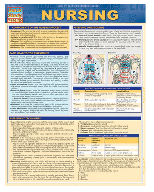 QuickStudy® Reference Guide, Nursing