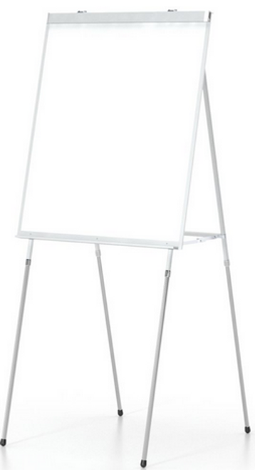 White Marker Board w/ Flip Chart & Easel, 4-Leg