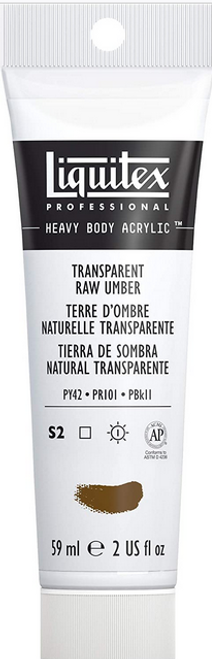 Heavy Body Acrylic Paint, 2 oz, Transparent Raw Umber