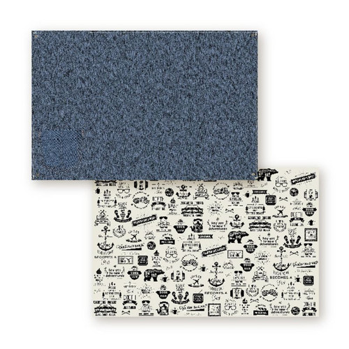 Graphic Newspaper, Denim (6ct.)