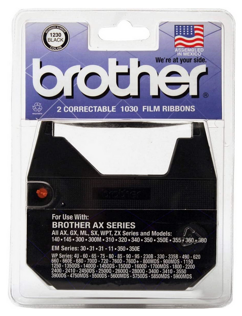 Brother 1030/1031 Ribbon, Black, 2 Count