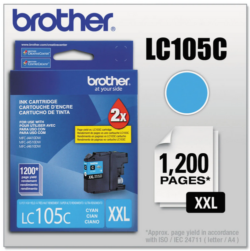 LC105 Cyan Super High-Yield Ink Cartridge