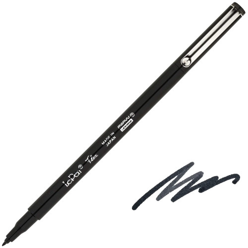 Uchida Le Pen Flex Marker Pen, Brush Tip, Black