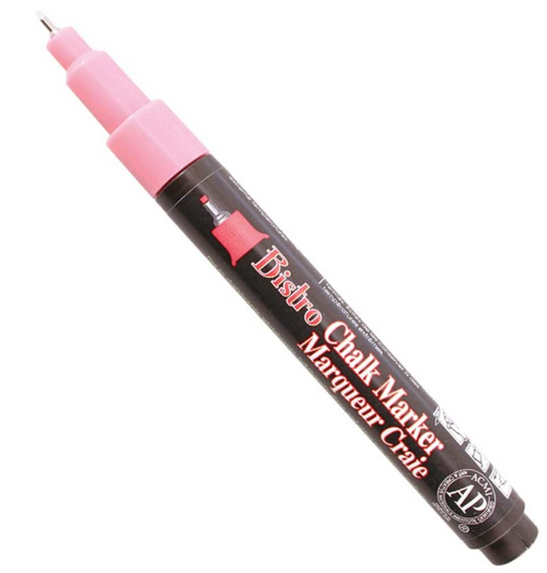 Bistro Chalk Marker, Extra Fine, Flourescent Red