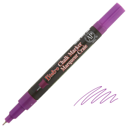 Uchida Bistro Chalk Marker, 0.8mm Extra Fine Tip, Fluorescent Violet